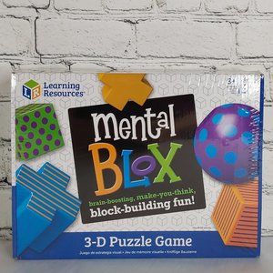 'LEARNING RESOURCES' MENTAL BLOX PUZZLE GAME COMPLETE 3-D TEACHING PLAYSET